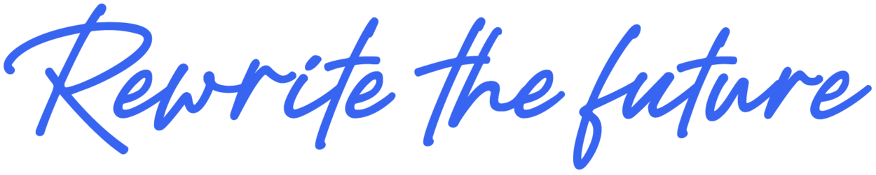Rewrite the future – campaign logo