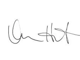 Dame Vivian Hunt's signature