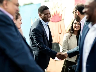 People shaking hands