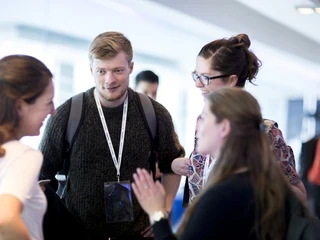 Group of people talking